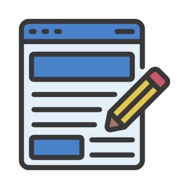 Günlük simgesi vektör illüstrasyon tasarımı