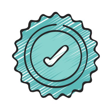 İyi Rozet simgesi vektör illüstrasyon tasarımı