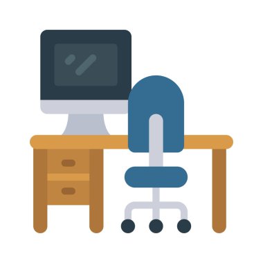 masa simgesi vektör illüstrasyon tasarımı