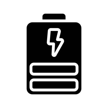 Battery icon, vector illustration simple design