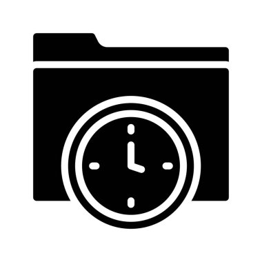 Dizin Zamanlayıcısı simgesi, vektör illüstrasyonu 