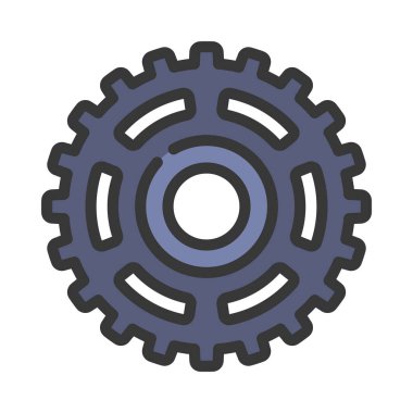 beyaz arkaplanda dişli ağ simgesi izole edildi. vektör illüstrasyonu