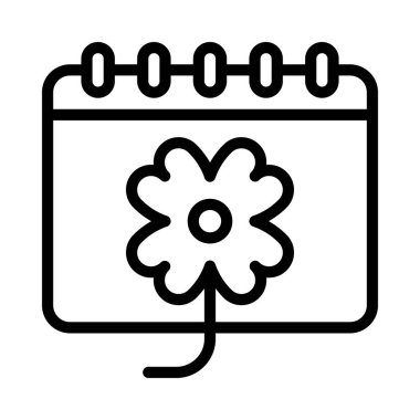 Aziz Patrick Günü düz simgesi, vektör illüstrasyonu 