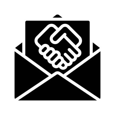 Teşekkürler E- posta simgesi, vektör illüstrasyonu