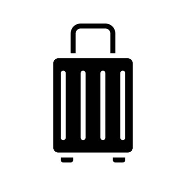 Bavul web simgesi, vektör çizim        