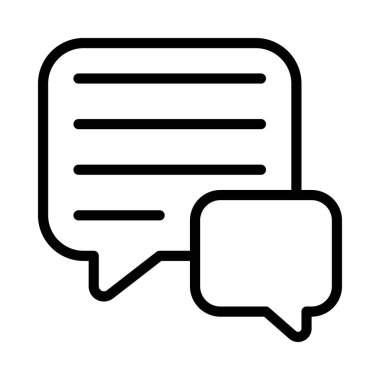 İletiler web simgesi vektör illüstrasyonu