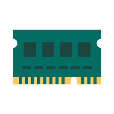 Ram Çubuğu düz simgesi, vektör çizimi 