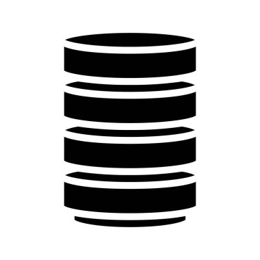 veritabanı web simgesi vektör çizimi