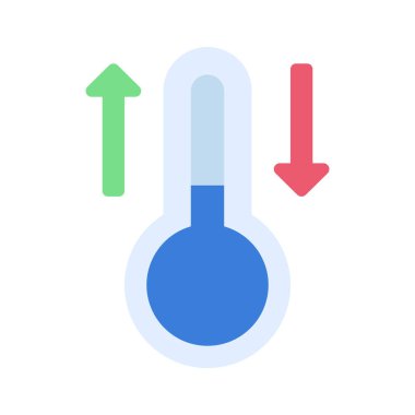 Termodinamik Simgesi Basit Vektör İllüstrasyonu