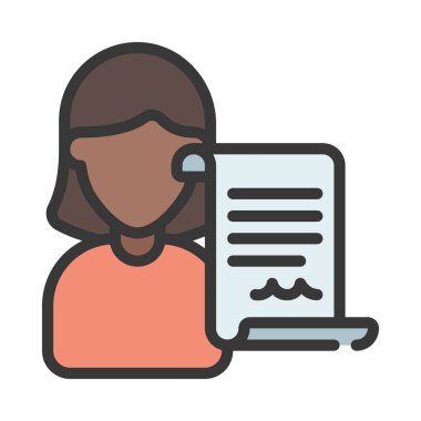 Müteahhit İşçi simgesi vektör çizimi      