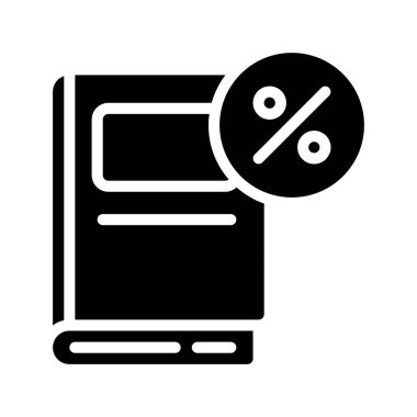 İndirimli kitap, finans konsepti vektör illüstrasyon arka plan tasarımı 