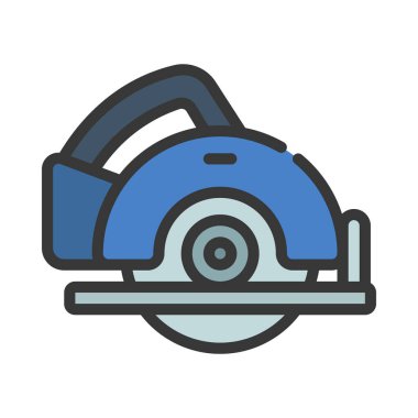 Çember Testere simgesi, vektör illüstrasyonu basit tasarım