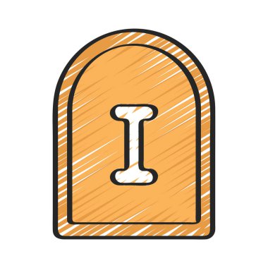 İkinci Envanter düz simgesi, vektör illüstrasyonu 