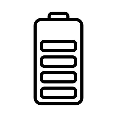 Battery icon, vector illustration simple design