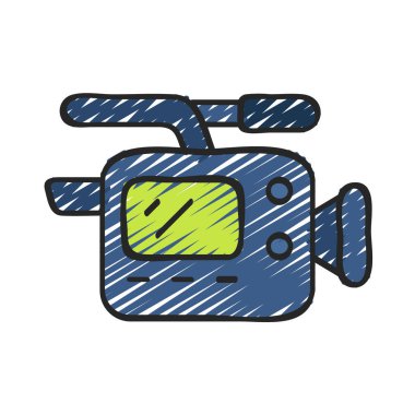 video kamera ikonu vektör illüstrasyon tasarımı 