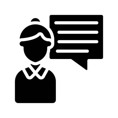 Danışman Web simgesi vektör illüstrasyonu