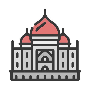 Arapça binası Simge Basit Vektör İllüstrasyonu