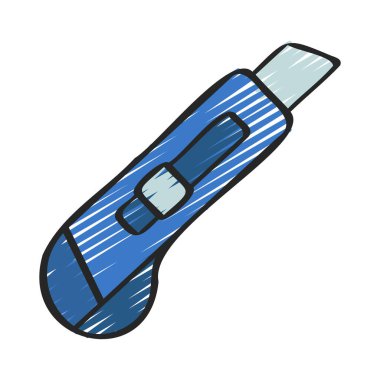 Stanley Bıçak Simgesi Basit Vektör İllüstrasyonu