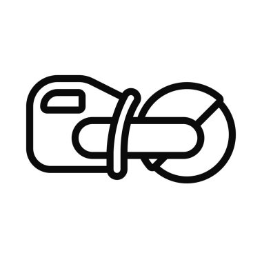 Bir Disk Kesicisi simgesinin vektör illüstrasyonu