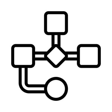 algoritma web simgesi vektör illüstrasyonu