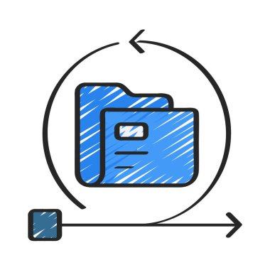 Dizin Sprint simgesi, vektör illüstrasyonu 