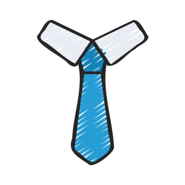 Kravat Simgesi Basit Vektör İllüstrasyonu