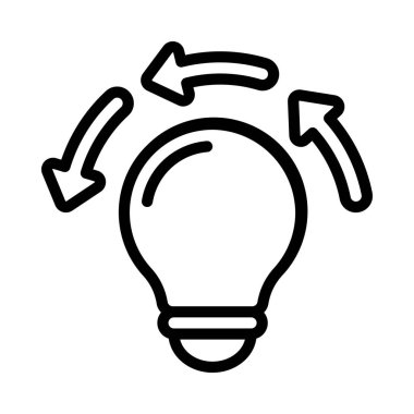 Yaratıcı Döngü ikon vektör illüstrasyon tasarımı