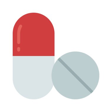 Şeffaf bir arkaplanda hap vektör çizimi. Birinci kalite semboller. Konsept ve grafik tasarımı için vuruş simgesi. 