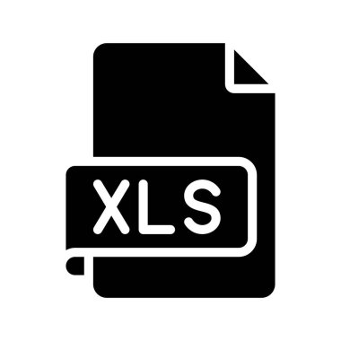 XLS Dosya simgesi, vektör illüstrasyonu