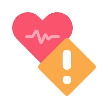 Sağlık Uyarı simgesi vektör çizimi tasarımı