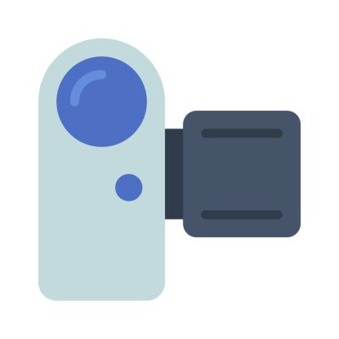 Cam Corder web simgesi vektör illüstrasyonu