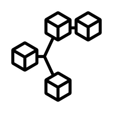 Yetim Bloğu ikon vektör illüstrasyon tasarımı