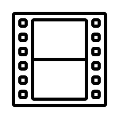 Film Strip web simgesi vektör illüstrasyonu