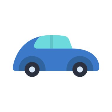 Eski Yuvarlak Araba ikonu vektör illüstrasyon tasarımı