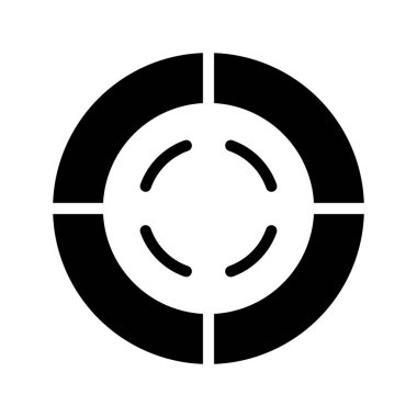 Bir Donut Çizelgesinin vektör çizimi