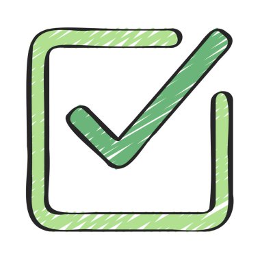 işaret simgesini işaretle, vektör illüstrasyonu