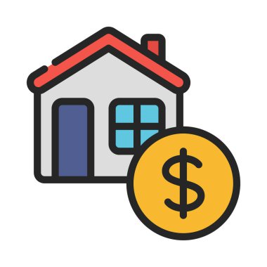 Ev simgesi, vektör illüstrasyonu al  