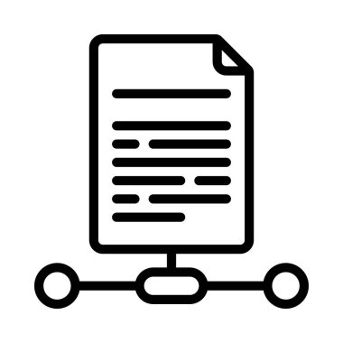 Dosya Ağı simgesi, vektör illüstrasyonu