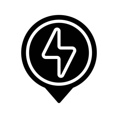 güç simgesi vektör illüstrasyon tasarımı