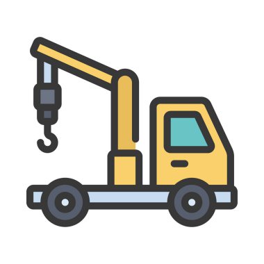 Turna Kamyonu ikonu vektör illüstrasyonu