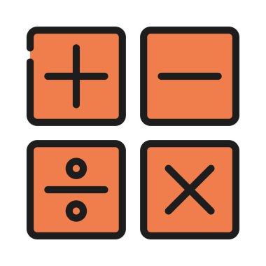 Artı eksi vektör illüstrasyon tasarımı