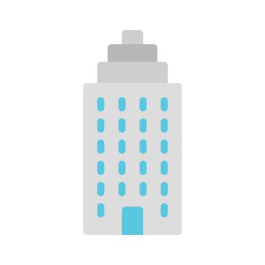 Gökdelen Binası simgesi. Web için vektör simgesi oluşturma taslağı