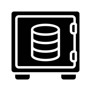 Veri Güvenliği simgesi, vektör illüstrasyonu  