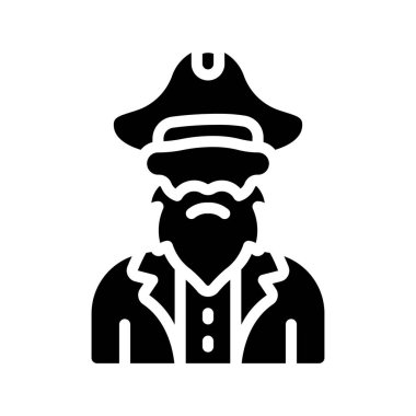 Bir Korsanın vektör illüstrasyonu 