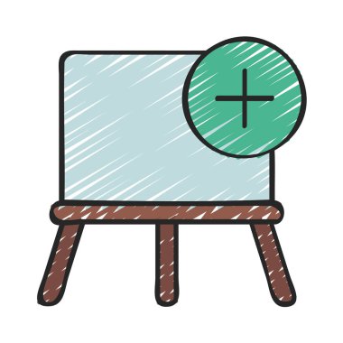 Yeni Canvas simgesi vektör illüstrasyon tasarımı