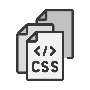 Kod Birikmiş Web simgesi, vektör illüstrasyonu                             