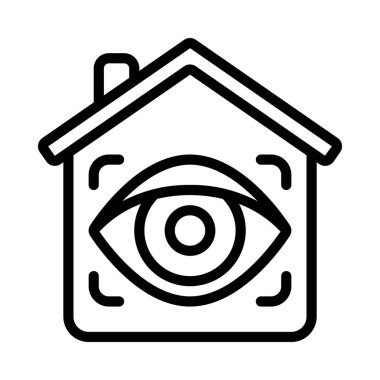 Retina Tarama Web simgesi vektör çizimi