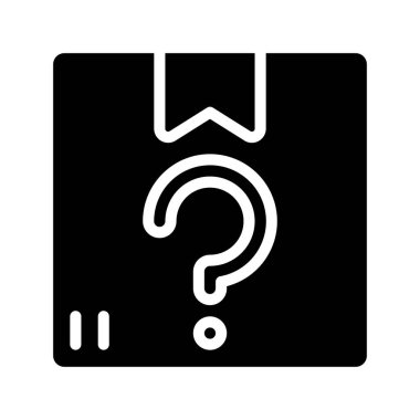 Gizem Kutusu Bırakma simgesi vektör illüstrasyon tasarımı