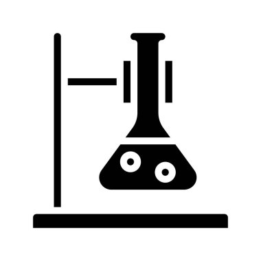 Kimyasal Beaker Holder ikon vektör çizimi tasarımı