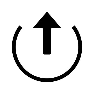 Ayrılmış Çember Ağ ikonu vektör resimlemesi ile Ok